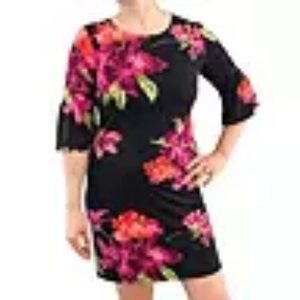 Alexandra+Oak Boat Neck Elbow Sleeve Dress Size Large - NWT